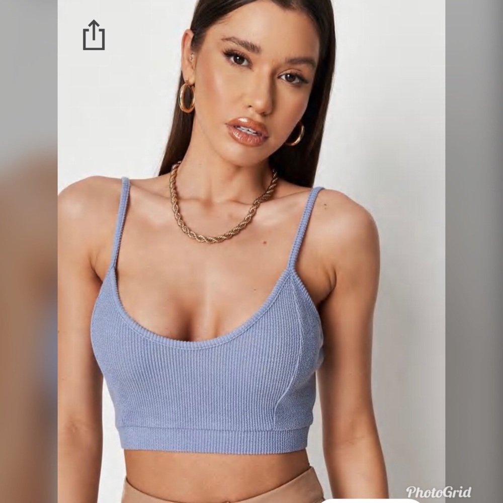 Ribbed Cami Crop top/Bralette